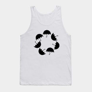 A Scatter of Black Umbrellas Tank Top